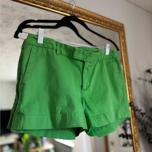 Banana Republic Green Bermuda Shorts Tailored Cotton